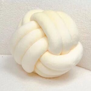 Dream On Knot Pillows Ball Round Throw Pillows Home Decor Beige